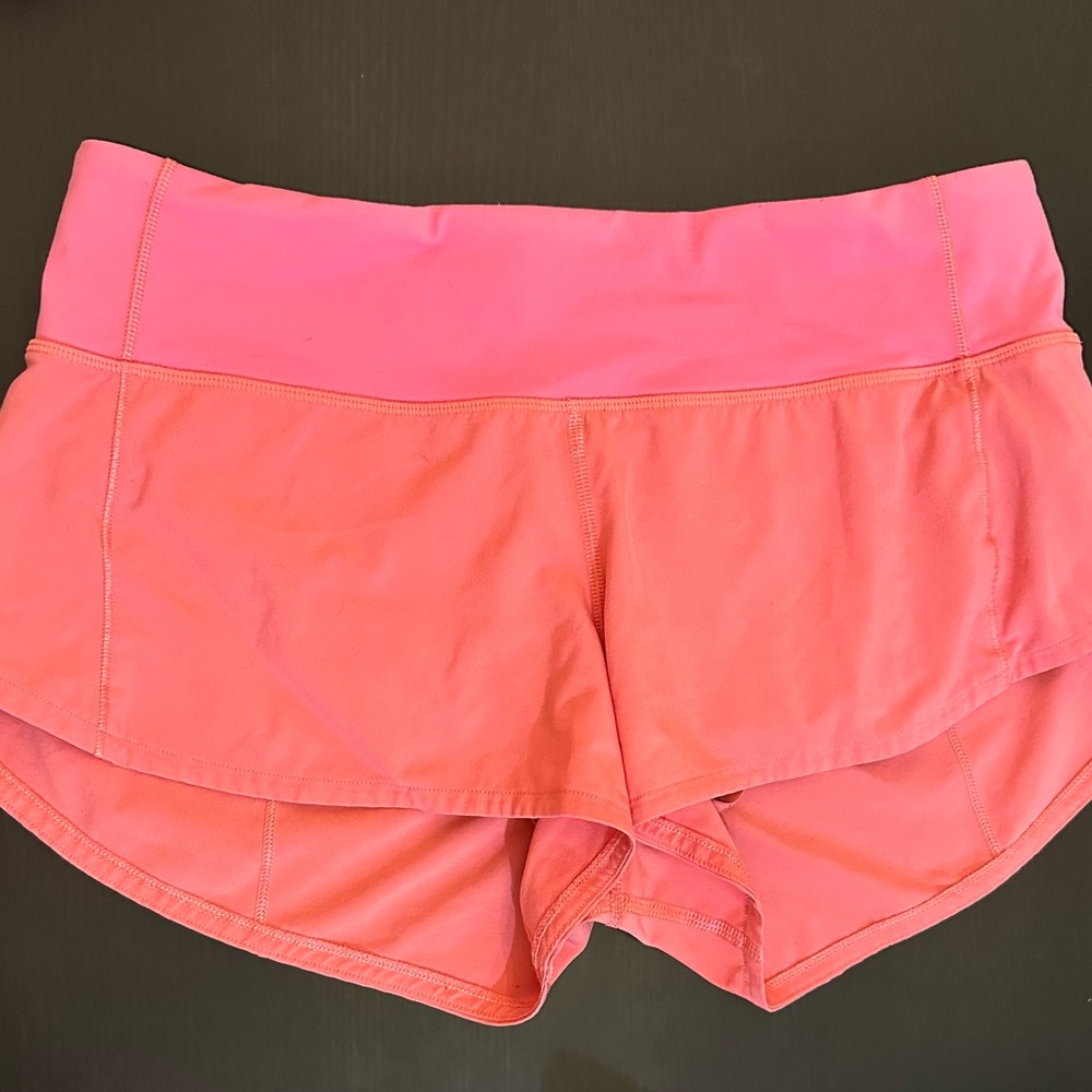 Lululemon speed up shorts - size 4